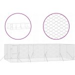 vidaXL Venkovní psí kotec stříbrný 400 x 800 x 200 cm – Hledejceny.cz