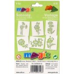 Šablony Magic sada S Květiny2 6 ks 8028 – Zboží Mobilmania