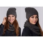 Fashionweek moderni zimní set čepice a šála pletený tunel ZIZI20 grafitová – Hledejceny.cz
