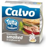 Calvo Uzený tuňák ve slunečnicovém oleji 142 g – Zboží Dáma