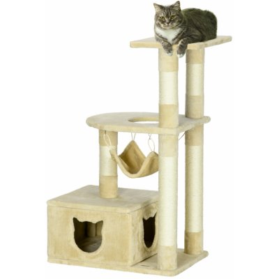 PawHut Cat Tree Strom béžový 60 x 40 x 99 cm – Zboží Mobilmania