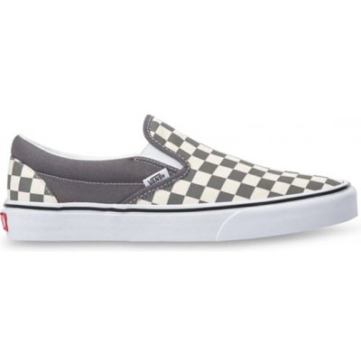 Vans Classic Slip-On Checkerboard pewter/true whi dámské letní boty – Zboží Mobilmania