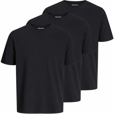 Jack&Jones 3 Pack pánské triko JACUNDER Standard Fit 12248076 Black