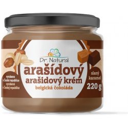 Dr. Natural Arašídový krém s belgickou čokoládou a slaným karamelem 220 g