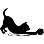 Samolepka (na auto, notebook) Kočka - černá (14) – Zboží Mobilmania