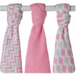 KIKKO Bambusové pleny XKKO BMB 70x70 Scandinavian Baby Pink MIX 3ks – Zboží Dáma