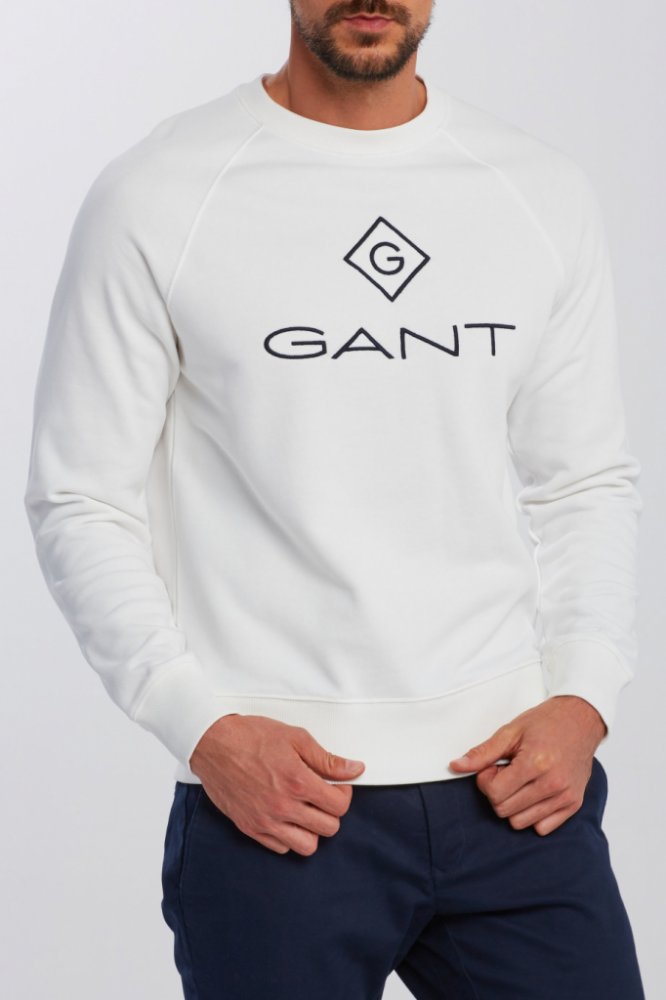 Gant MIKINA GANT LOCK UP C NECK SWEAT bílá | Srovnanicen.cz