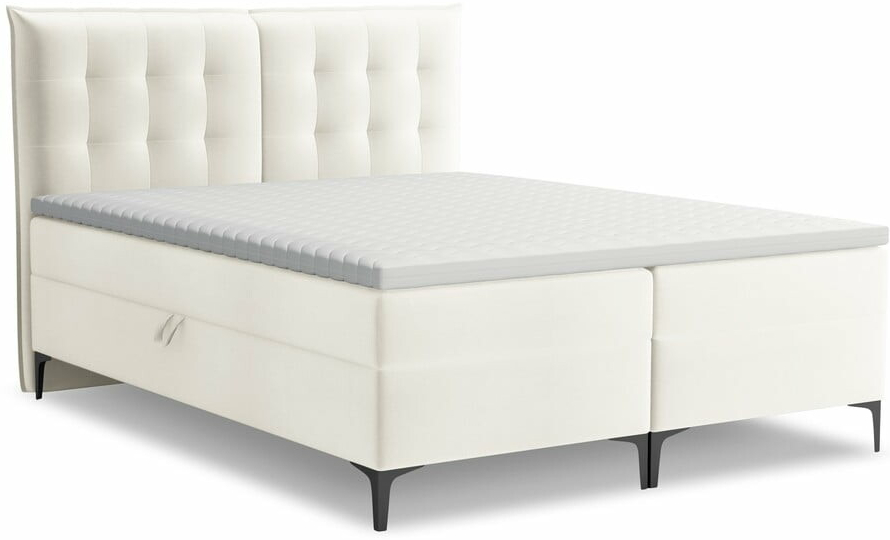 Makamii Mikana boxspring bílá / béžová
