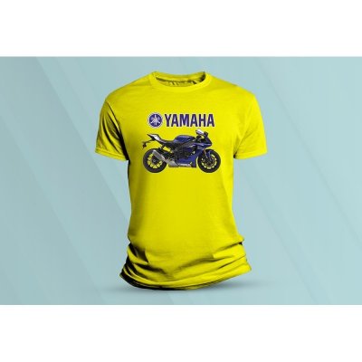 Sandratex dětské bavlněné tričko Yamaha R1 modrá žlutá – Hledejceny.cz