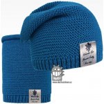 Dráče čepice pletená a nákrčník colors set vzor 16 petrolejová – Zboží Mobilmania