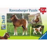 Ravensburger Koně 3 x 49 dílků – Hledejceny.cz