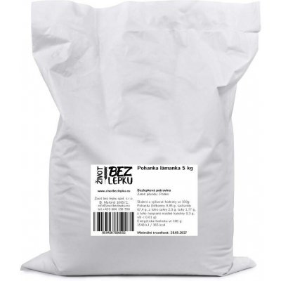 Život bez lepku Pohanka lámanka 5 kg – Hledejceny.cz