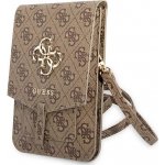 Pouzdro Guess PU 4G Metal Logo Phone Bag hnědé – Sleviste.cz