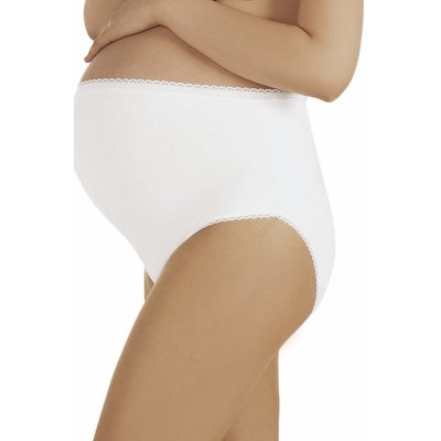 Italian Fashion dámské těhotenské kalhotky Mama maxi bílé – Zboží Mobilmania