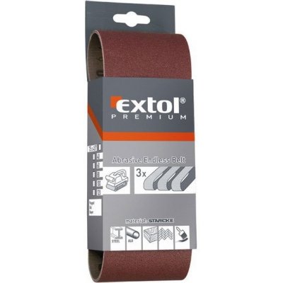 EXTOL PREMIUM plátno brusné nekonečný pás P120, 533x75mm, balení 3ks 8803532 – Zboží Mobilmania