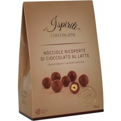 ISPIRITI Lískové ořechy v mléčné čokoládě 120 g – Sleviste.cz