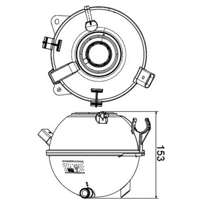 Vyrovnávací nádoba chladící kapaliny MAHLE ORIGINAL CRT 19 000S (CRT19000S) – Hledejceny.cz