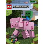 LEGO® Minecraft® 21157 Velká figurka Prase s malou zombie – Hledejceny.cz