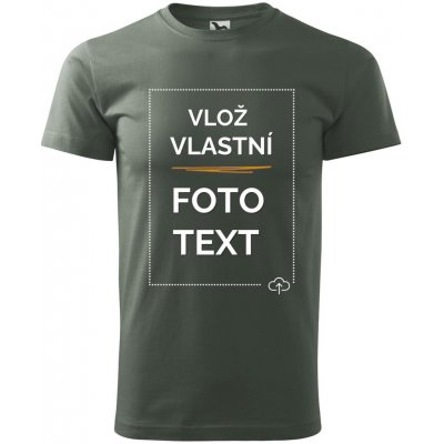 Tričko s potiskem tmavě šedá – Zboží Dáma