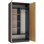 TP Living Malwa 90 cm antracit/dub artisan – Zboží Dáma