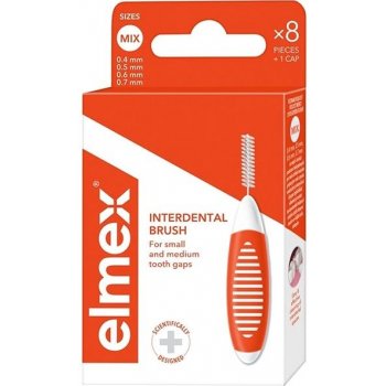 Elmex mezizubní kartáčky mix 0,4 mm-0,7 mm 8 ks