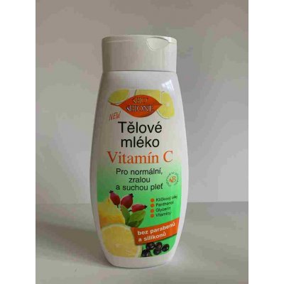 Bione Cosmetics Vitamin C tělové mléko pro normální, zralou a suchou pokožku 400 ml – Zboží Mobilmania