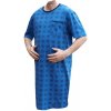 Pánské pyžamo xcena pánská noční košile kr.rukáv modrá