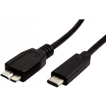 Roline 11.02.9006 USB 3.1 microUSB3.0 B(M) - USB C(M), 1m, černý
