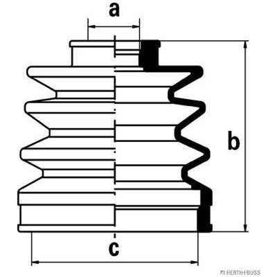 Manžeta hnacího hřídele HERTH+BUSS JAKOPARTS J2865000 – Hledejceny.cz