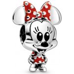 Pandora Disney přívěsek Myška Minnie s puntíkovanými šaty a mašlí 798880C02