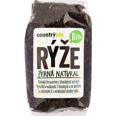 Country Life Rýže černá natural BIO bez příchutě 0,5 kg – Sleviste.cz