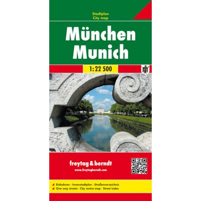 München Mnichov plán Freytag 1:22,5t – Sleviste.cz