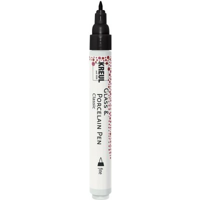 Kreul Porcelain pen 1,5 mm bílá – Zboží Dáma