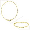 Gemmax Jewelry luxusní souprava zlatých šperků náhrdelník a náramek GLKCN-3718-3719