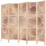 Fabulo dřevěný paraván 5-dílný Magické kruhy 172 x 225 cm potisk na jedné straně paravánu – Zboží Dáma