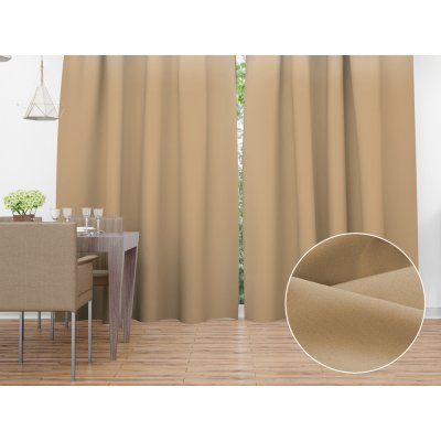 Biante Dekorační závěs Rongo RG-040 Kávově hnědý 140x140 cm – Hledejceny.cz