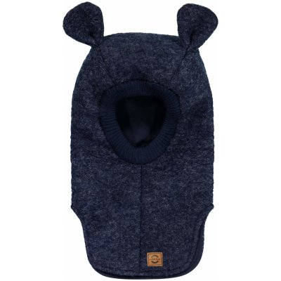 MIKK LINE Merino kukla dětská s oušky dvouvrstvá modrá Blue Nights Mikk Line – Zboží Dáma