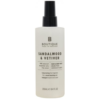 Boutique Sandalwood Vetiver Mlha na tělo a vlasy, 250 ml – Zboží Dáma