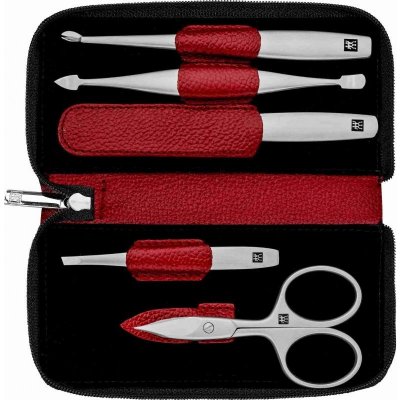 Zwilling Twinox Asian Competence manikúra v koženém pouzdře, 5 ks, červená 97094-002 – Zbozi.Blesk.cz