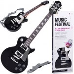 JOKOMISIADA Dětská elektrická kytara s popruhem černá – Zboží Dáma
