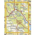 KČT 66 Šumava - Trojmezí - nástěnná turistická mapa 60 x 90 cm Varianta: mapa v dřevěném rámu, Provedení: Ticiago šedý – Hledejceny.cz