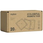 MiDeer Barevná magnetická stavebnice - chladné barvy - 20 ks – Zboží Mobilmania