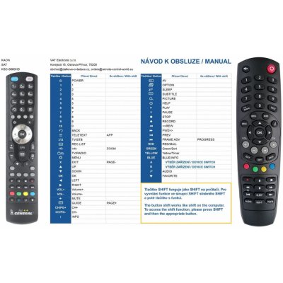 Dálkový ovladač General Kaon KSC660, KSF270 – Hledejceny.cz