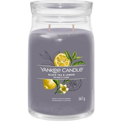 Yankee Candle Signature Black Tea & Lemon 567 g – Zboží Dáma