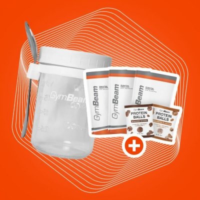 GymBeam Snídaňová sklenice White 350 ml bílá – Hledejceny.cz