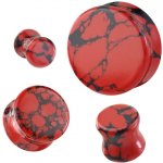 Šperky4U mramorovaný plug do ucha PL01280-08 – Zboží Dáma