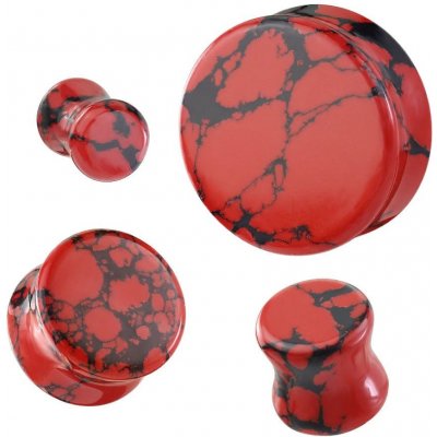 Šperky4U mramorovaný plug do ucha PL01280-08 – Zboží Dáma
