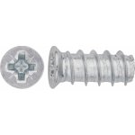 Eurošroub se zápustnou hlavou PZ2 bíle pozinkovaný 6 x 14 mm, 20 ks – Hledejceny.cz