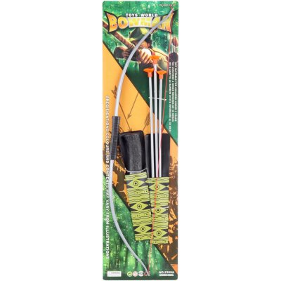 Luk dětský 60cm set se 3 šípy a nožem na přísavku plastový herní set – Zboží Mobilmania