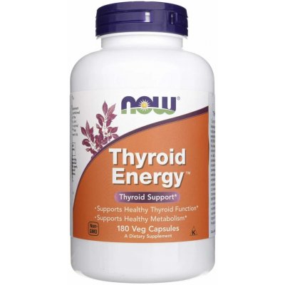 Now Foods Thyroid Energy Štítná žláza 180 rostlinných kapslí – Hledejceny.cz